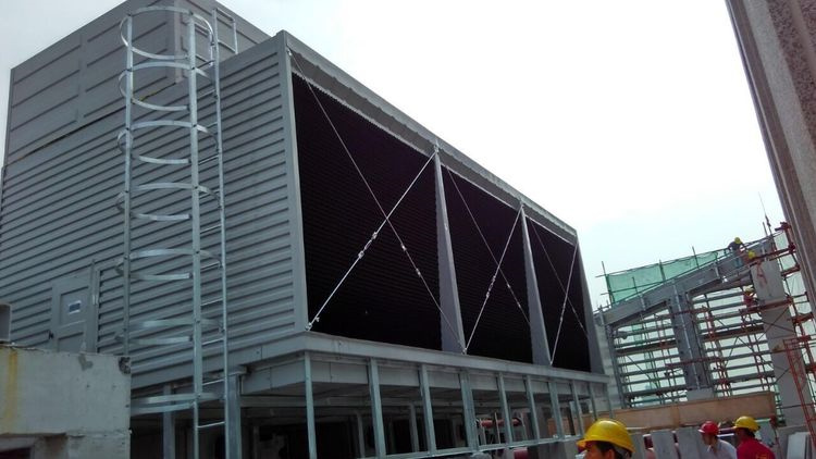 冷卻塔安裝、調試、使用須知,冷卻塔的安裝流程圖